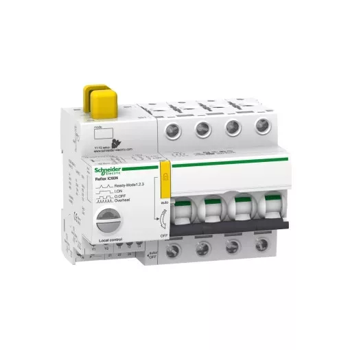 Schneider A9C61440 ACTI9 Reflex iC60N beépített megszakító vezérlés, 4P, B, 40A