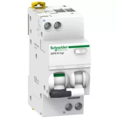   Schneider Electric, iDPN N, A9D02616, Áramvédős kismegszakító (Kombi Fi-relé) 1P+N, C karakterisztika, 16A, 10mA, 6kA, A osztály (Schneider A9D02616)