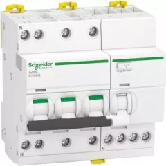   Schneider Electric ACTI9 ICV40N Áramvédős kismegszakító (Kombi Fi-relé) 3P+N, B karakterisztika 13A 30mA 6kA A osztály ( A9DG3713 )