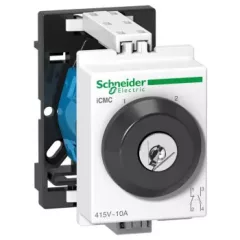   Schneider A9E15123 ACTI9 iCMC DIN sínes választókapcsoló, 2 állású, kulccsal, 10A, 2P