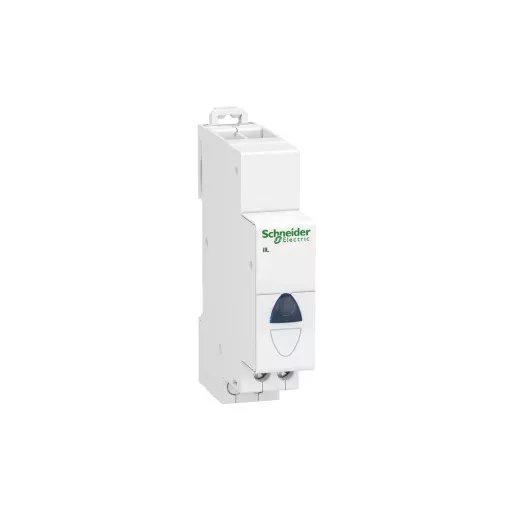 Schneider Electric, A9E18323, moduláris jelzőlámpa, 1db kék leddel, 110..230V AC, iIL Acti9 (Schneider A9E18323)