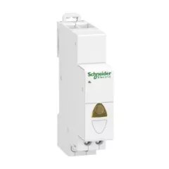   Schneider Electric, A9E18324, moduláris jelzőlámpa, 1db sárga leddel, 110..230V AC, iIL Acti9 (Schneider A9E18324)