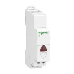   Schneider Electric, A9E18330, moduláris jelzőlámpa, 1db piros leddel, 12..48V AC/DC, iIL Acti9 (Schneider A9E18330)