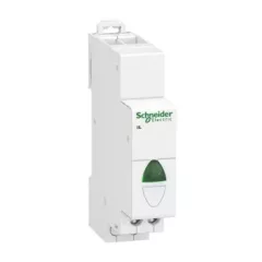   Schneider Electric, A9E18331, moduláris jelzőlámpa, 1db zöld leddel, 12..48V AC/DC, iIL Acti9 (Schneider A9E18331)
