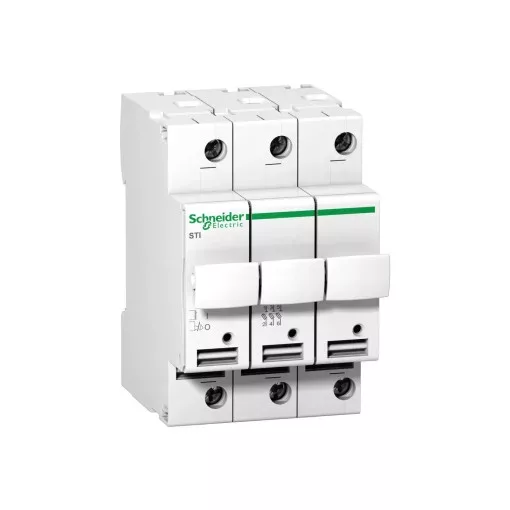 Schneider A9N15655 ACTI9 STI olvadóbiztosítós szakaszolókapcsoló, 3P, 20A, 8.5x31.5mm