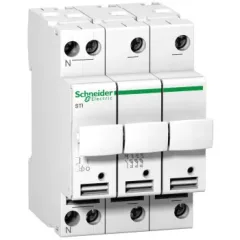   Schneider A9N15658 ACTI9 STI olvadóbiztosítós szakaszolókapcsoló, 3P-N, 25A, 10.3x38mm