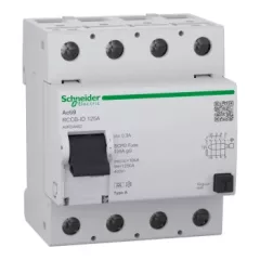   Schneider Electric A9R24492 Acti9 RCCB-ID áram-védőkapcsoló, A osztály, 4P, 125A, 300mA