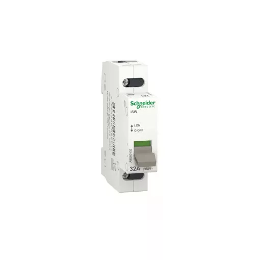 Schneider Electric, A9S60132, moduláris kapcsoló 1P 32A 250V AC, Acti9 ISW (Schneider A9S60132)
