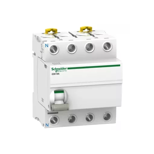 Schneider Electric, A9S70763, moduláris terheléskapcsoló 3+N 63A 400..415V AC, Acti9 ISW-NA (Schneider A9S70763)