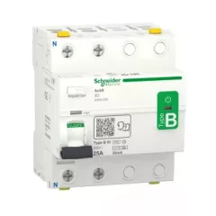   Schneider A9Z61225 Áram-védőkapcsoló (Fí-relé), B-SI osztály, 2P, 25A, 30mA, ACTI9 iID