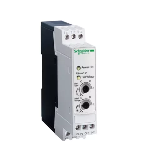 Schneider Electric, Altistart, ATS01N103FT, lágyindító 3A, 1f 0,37Kw 230V vagy 3f 0,37-0,55Kw 230-400V motorokhoz, Altistart 01 (Schneider ATS01N103FT)