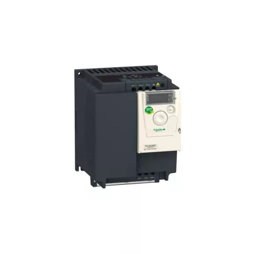 Schneider ATV12HU40M3 frekvenciaváltó 4 kW, 3 fázis, 200..240V AC, Modubs, IP20, hűtőbordás (Altivar 12)