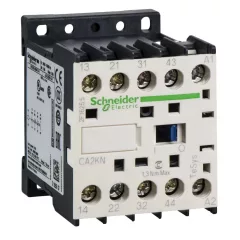   Schneider Electric CA2KN22E7, Segédkontaktor 10A, 48V AC 50/60 Hz vezerlés, 2 Záró + 2 Nyitó érintkező, csavaros csatlakozás (Segédkapcsoló CA2KN22E7)