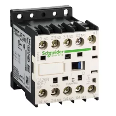   Schneider Electric CA2KN40F7, Segédkontaktor 10A, 110V AC 50/60 Hz vezerlés, 4 Záró érintkező, csavaros csatlakozás (Segédkapcsoló CA2KN40F7)