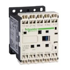   Schneider Electric CA4KN313BW3, kis fogyasztású segédkontaktor 10A, 24V DC vezerlés, 3 Záró + 1 Nyitó érintkező, rugós csatlakozás (Segédkapcsoló CA4KN313BW3)
