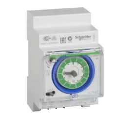   Schneider Electric, CCT15367, mechanikus heti kapcsolóóra, 1 csatorna 16A, 42 BE - 42 KI kapcsolási művelet, 200 óra menet-tartalék, Acti9 IH 7j 1c ARM (Schneider CCT15367)