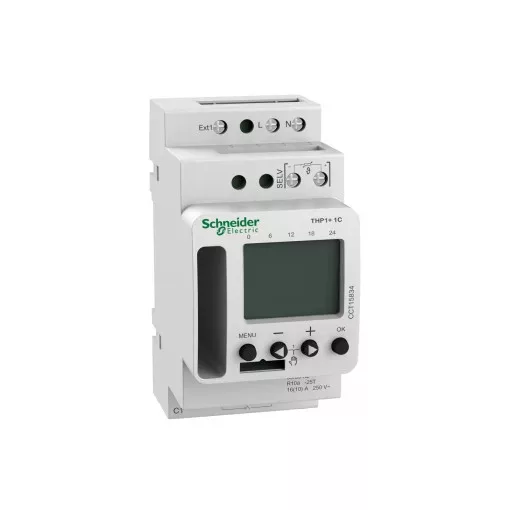 Schneider CCT15834 ACTI9 THP1+ 1C programozható termosztát