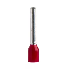   Schneider Electric DZ5CE010L12 Érvéghüvely 1,0 mm2 NFC 10x100db blisteres kiszerelésben piros L=16,8mm