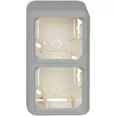   Schneider ELG234214 ELSO FASHION kettes kiemelődoboz, fehér