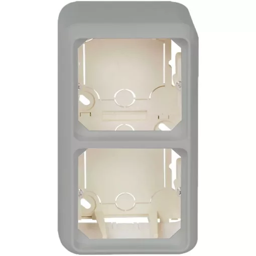 Schneider ELG234214 ELSO FASHION kettes kiemelődoboz, fehér