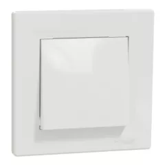   Schneider Electric Asfora EPH0100121 egypólusú kapcsoló (101), fehér burkolattal, kerettel, süllyesztett 10A 250V ( EPH0100121 ).