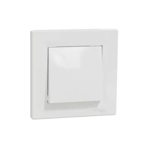Schneider Electric Asfora EPH0100121 egypólusú kapcsoló (101), fehér burkolattal, kerettel, süllyesztett 10A 250V ( EPH0100121 ).