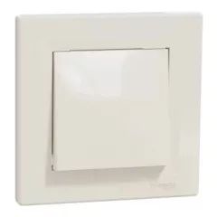   Schneider Electric Asfora EPH0100123 egypólusú kapcsoló (101), bézs burkolattal, kerettel, süllyesztett 10A 250V ( EPH0100123 ).
