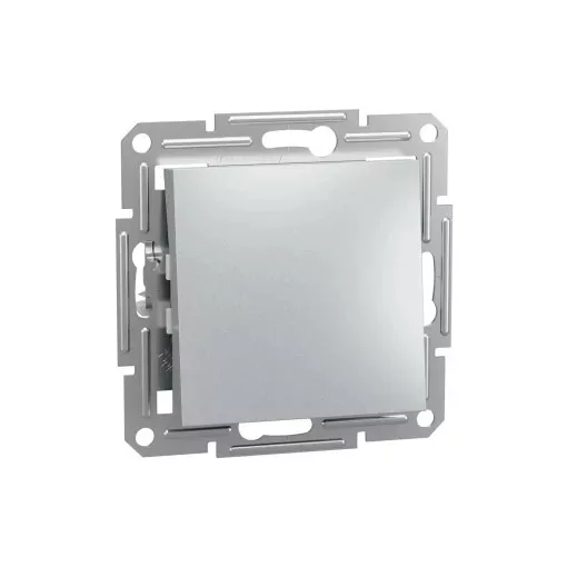 Schneider Electric Asfora EPH0100161 egypólusú kapcsoló (101), aluminium burkolattal. keret nélkül, süllyesztett 10A 250V ( EPH0100161 ).