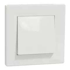   Schneider Electric Asfora EPH0100221 vízmentes egypólusú kapcsoló (101), fehér burkolattal, kerettel, süllyesztett, vízmentes (IP44) 10A 250V ( EPH0100221 ).