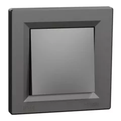   Schneider Electric Asfora EPH0100271 vízmentes egypólusú kapcsoló (101), antracit burkolattal, kerettel, süllyesztett, vízmentes (IP44) 10A 250V ( EPH0100271 ).