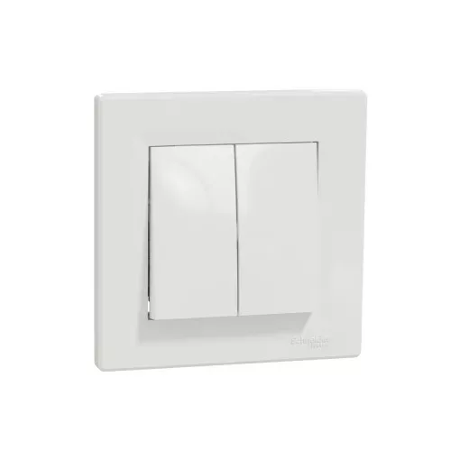 Schneider Electric Asfora EPH0300121 csillárkapcsoló (105), fehér burkolattal, kerettel, süllyesztett 10A 250V ( EPH0300121 ).