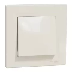   Schneider Electric Asfora EPH0400123 váltókapcsoló (106), bézs burkolattal, kerettel, süllyesztett, 10A 250V ( EPH0400123 ).