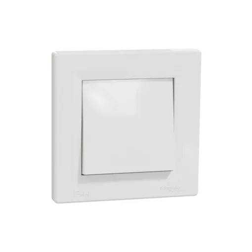 Schneider Electric Asfora EPH0400421 vízmentes váltókapcsoló (106), fehér burkolattal, kerettel, süllyesztett, vízmentes (IP44) 10A 250V ( EPH0400421 ).