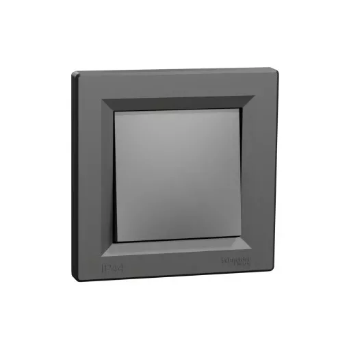 Schneider Electric Asfora EPH0400471 vízmentes váltókapcsoló (106), antracit burkolattal, kerettel, süllyesztett, vízmentes (IP44) 10A 250V ( EPH0400471 ).