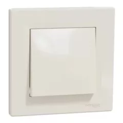   Schneider Electric Asfora EPH0700123 egypólusú nyomó (N101), bézs burkolattal, kerettel, süllyesztett 10A 250V ( EPH0700123 ).