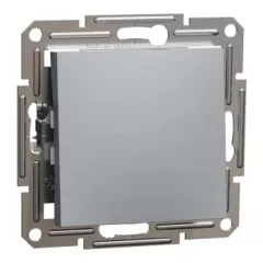   Schneider Electric Asfora EPH0700162 egypólusú nyomó (N101), acél burkolattal. keret nélkül, süllyesztett 10A 250V ( EPH0700162 ).
