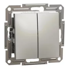   Schneider Electric Asfora EPH1100169 Kettős nyomó, bronz burkolattal. keret nélkül, süllyesztett 10A 250V ( EPH1100169 ).