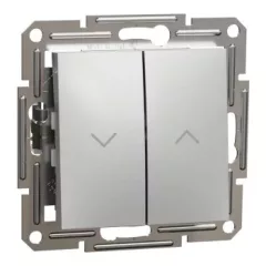   Schneider Electric Asfora EPH1300161 Redőnynyomó, aluminium burkolattal. keret nélkül, süllyesztett 10A 250V ( EPH1300161 ).