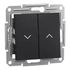   Schneider Electric Asfora EPH1300171 Redőnynyomó, antracit burkolattal. keret nélkül, süllyesztett 10A 250V ( EPH1300171 ).