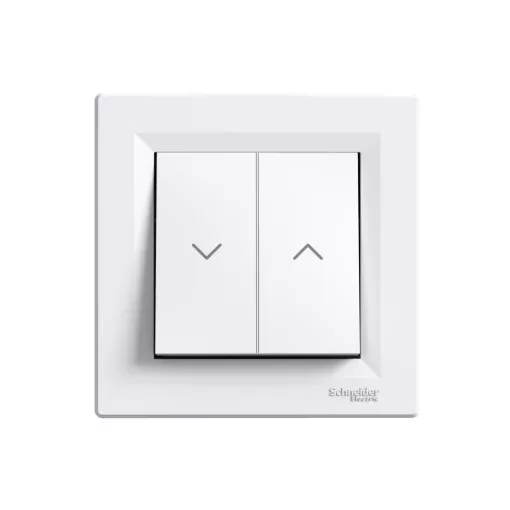 Schneider Electric Asfora EPH1300321 Redőnynyomó, fehér burkolattal, kerettel, süllyesztett 10A 250V ( EPH1300321 ).