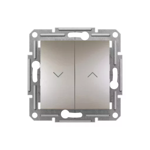 Schneider Electric Asfora EPH1300569 Redőnykapcsoló, bronz burkolattal. keret nélkül, süllyesztett 10A 250V ( EPH1300569 ).