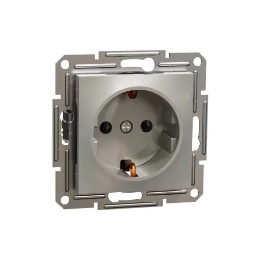 Schneider Electric Asfora EPH2900169 földelt csatlakozóaljzat (dugalj), 2P+F, bronz burkolattal. keret nélkül, süllyesztett, 16A 250V ( EPH2900169 ).