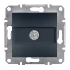   Schneider Electric Asfora EPH3200171 végzáró TV csatlakozóaljzat 1 dB, antracit burkolattal. keret nélkül, süllyesztett ( EPH3200171 ).