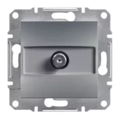   Schneider Electric Asfora EPH3700162 végzáró SAT csatlakozóaljzat 1 dB, acél burkolattal. keret nélkül, süllyesztett ( EPH3700162 ).