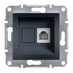   Schneider Electric Asfora EPH4100171 telefoncsatlakozó 1xRJ11, antracit burkolattal, keret nélkül ( EPH4100171 ).