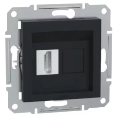   Schneider Electric Asfora EPH4500171 HDMI aljzat, antracit  burkolattal, keret nélkül