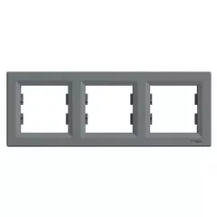   Schneider Electric Asfora EPH5800362 Hármas keret, vízszintes, acél ( EPH5800362 ).