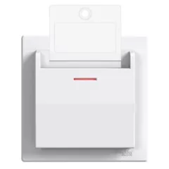   Schneider Electric Asfora EPH6200121 hotelkártya kapcsoló, fehér burkolattal, kerettel, süllyesztett 10A 250V ( EPH6200121 ).