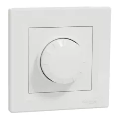   Schneider Electric Asfora EPH6800121 forgatógombos fényerőszabályzó (dimmer) LED-hez, 3-370W rezisztív és kapacitív, 0-200W LED, fehér burkolattal, kerettel, süllyesztett 230V ( EPH6800121 )