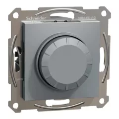   Schneider Electric Asfora EPH6800162 forgatógombos fényerőszabályzó (dimmer) LED-hez, 3-370W rezisztív és kapacitív, 0-200W LED, acél burkolattal, keret nélkül, süllyesztett 230V ( EPH6800162 )